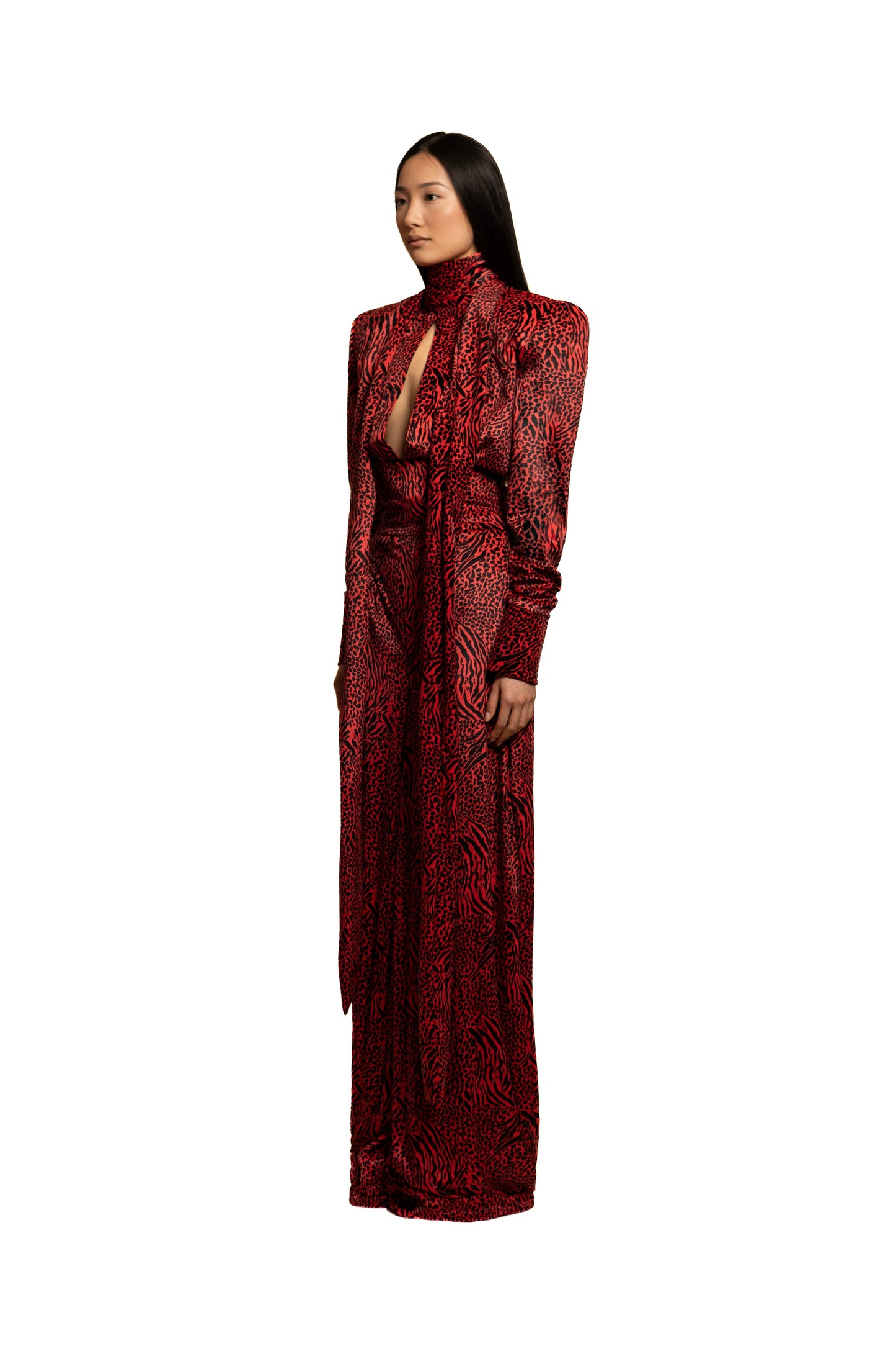 OVERSIZED HIGH-WAISTED VELVET PANTS