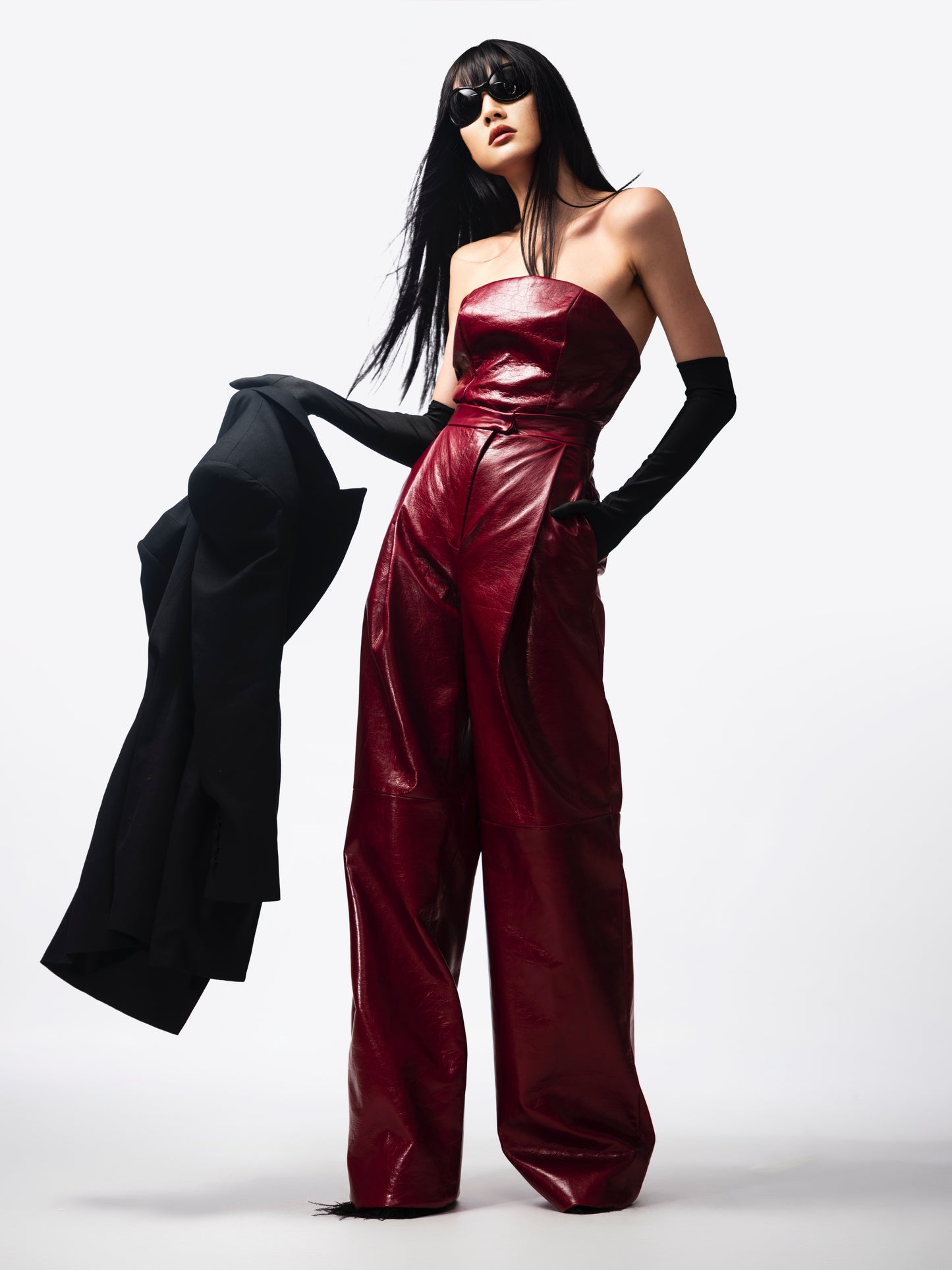 LEATHER - BUSTIER PANTS